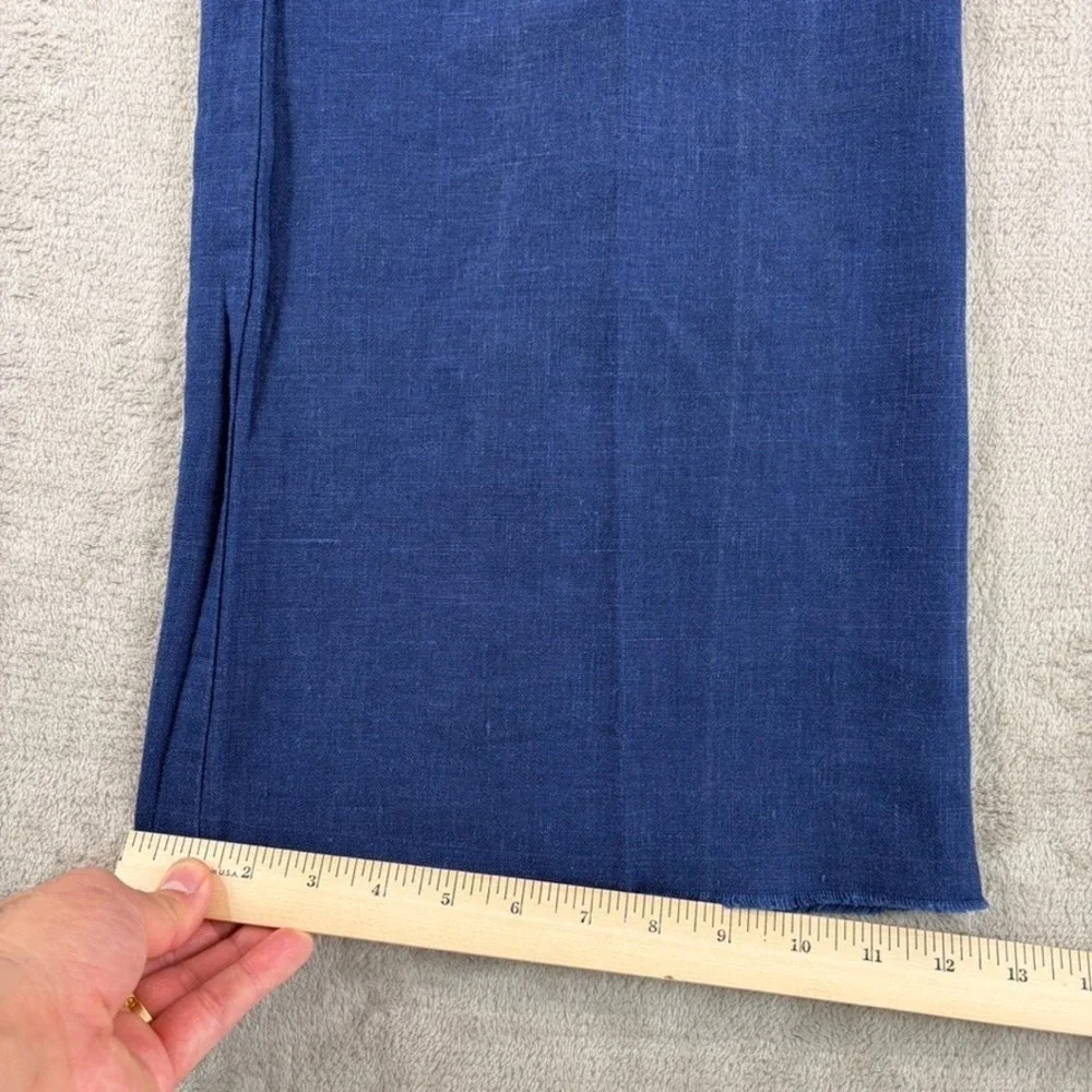 Reformation‎ Wide Leg 100% Linen Pants Blue Women 0 Resortwear Vacation Luxury